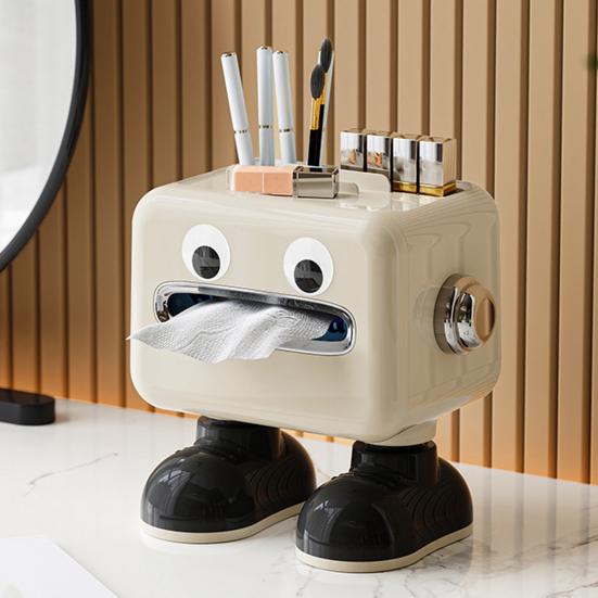 Multifunktionale Taschentuchbox mit Fernbedienungshalter, Serviettenspender für Badezimmer, Toilette, Schlafzimmer und Büro
