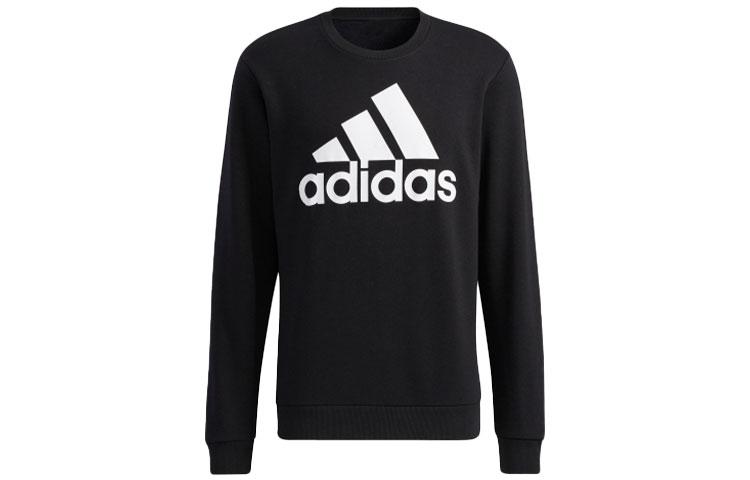 adidas Sweatshirts Men's Black Crew Neck Moderate Regular GK9074
