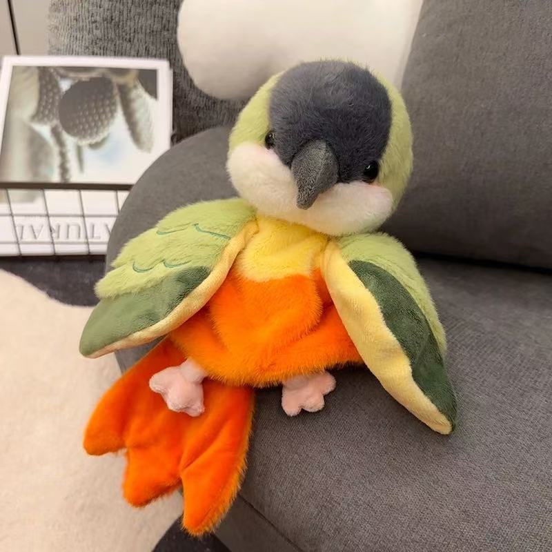 Bird Hand Puppet Toys Set - Parrot Owl Peacock Toucan Ventriloquist Dolls Interactive Storytelling Plush Toys for Kids Girls Birthday Gift