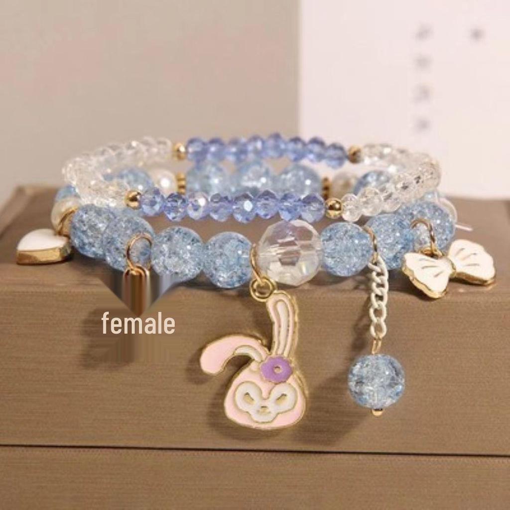 Cinnamoroll Princess Crystal Beaded Bracelet for Girls