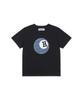 HIDDEN BEHIND H-Ball Applique T-Shirt (Black)