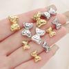 2/20Pcs/Pack 14/18K Gold Color Plated Metal Copper 4 Styles Spacer Beads For DIY Handmade Bracelet Jewelry Making Accessories
