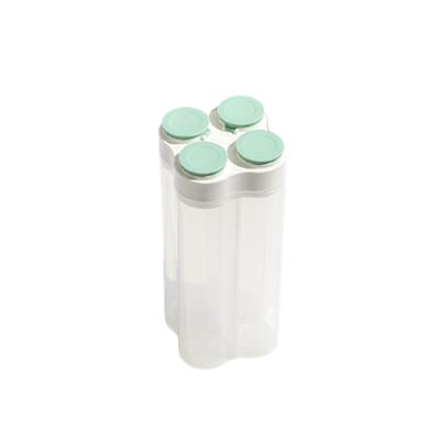 Kitchen Storage Tank With Lid And Desiccant Box Transparant Storage Container With 4 Compartments BPA Free For Grain