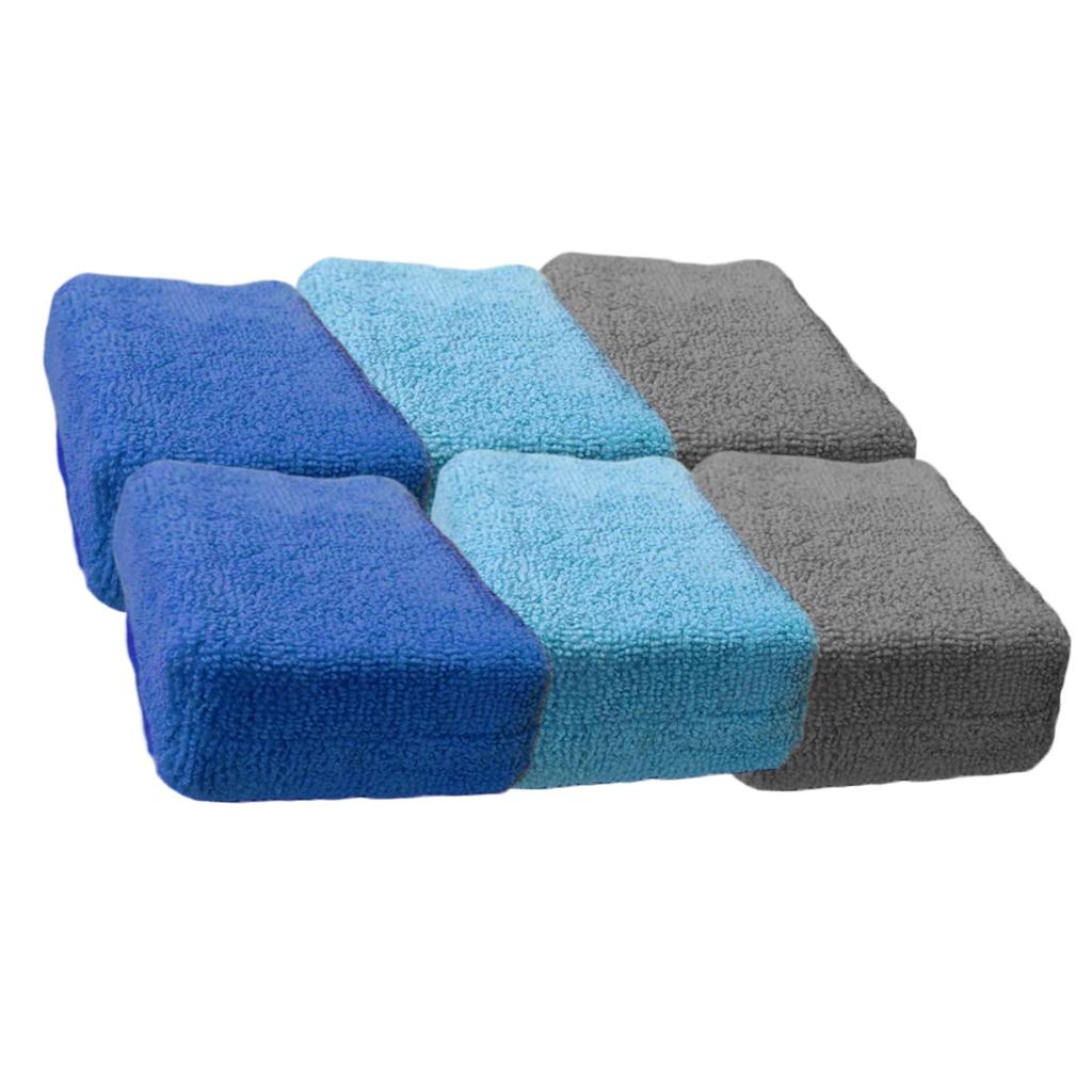 PrimeBlis Car Wash Wax Polishing Sponge Absorbent Scratch for Car Washing and Household Use Light Sponges, Sponges, 6-Piece Set, Pads, Buffs,