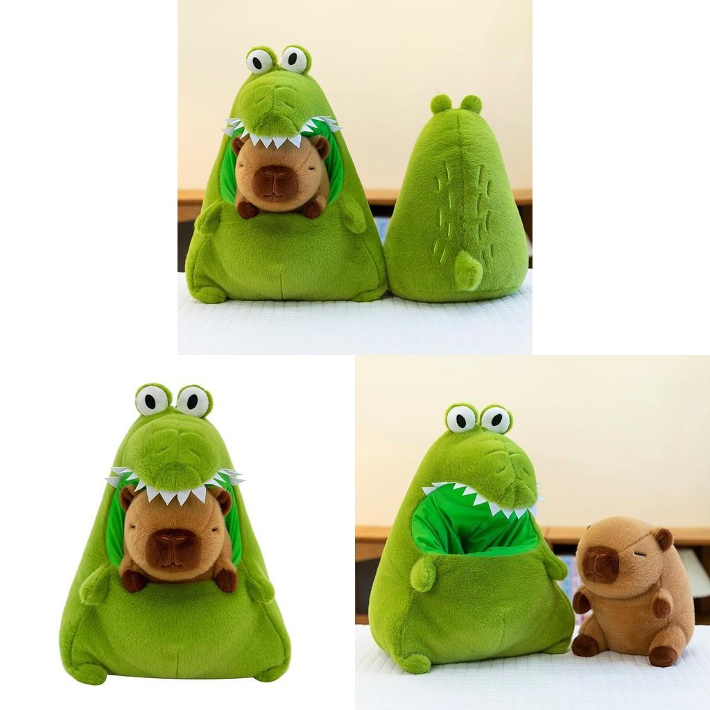 Capybara Transformable Cartoon Plush Toy Detachable Stuffed Animal Gift Pillow