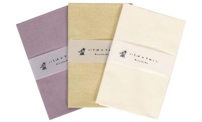 Iroha Colored Solid Tenugui Hand Set of Made In No Fray Prevention 90 X 33 D Pattern Towels, 3, 100% Cotton, Japan, Treatment, Cm,