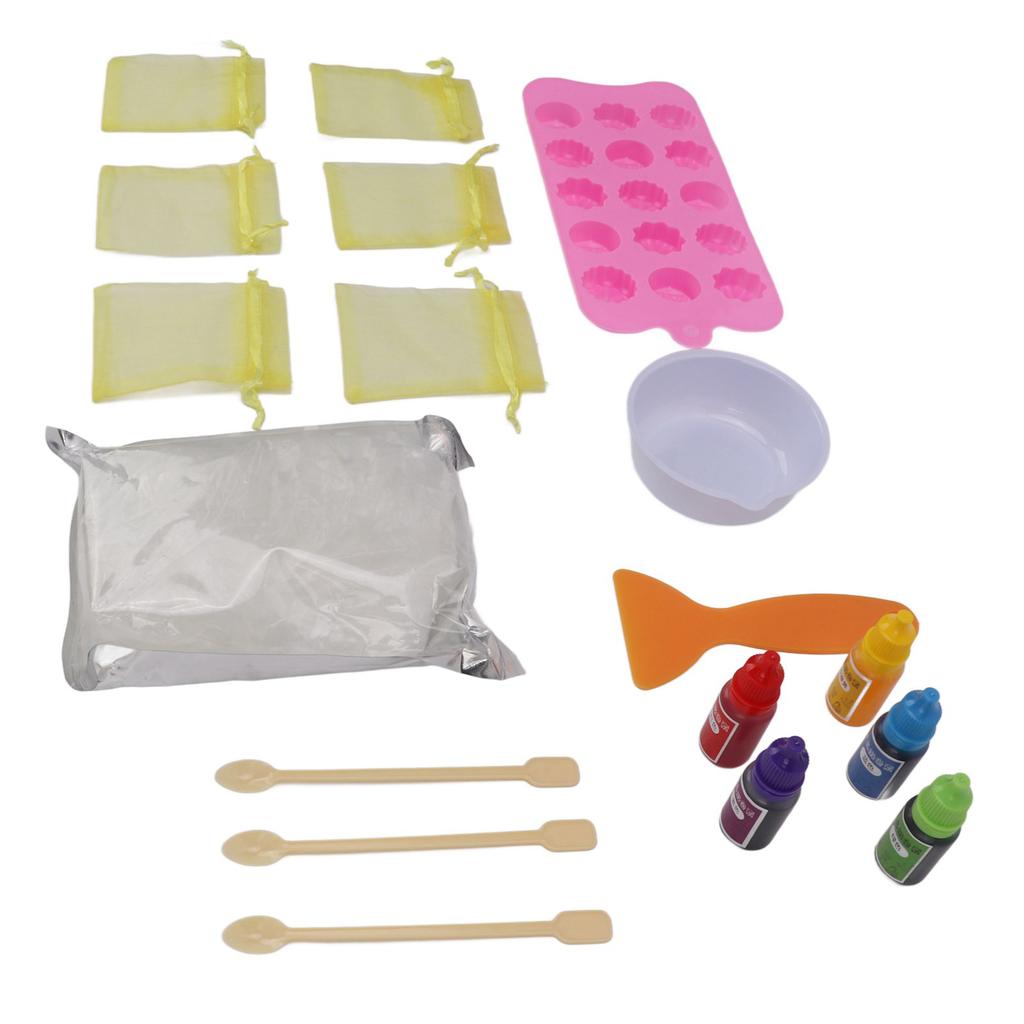 Soap Making Kit Corrosion Resistant Soft Easy Operation Cartoon Figure Animal Pattern Soap Making