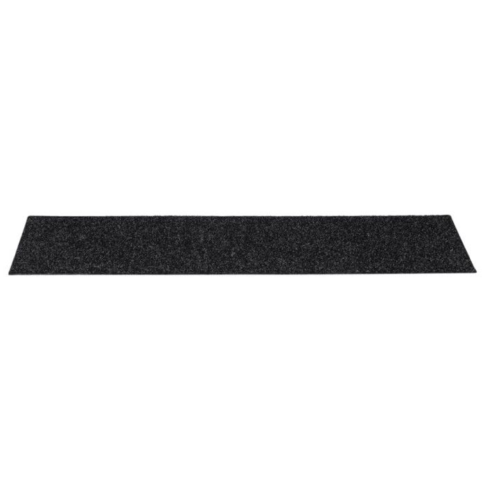 VidaXL Tapis d'escalier autocollants 15 pièces 76 x 20 cm Noir Rectangulaire 326926