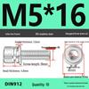 304 Stainless Steel Hex Socket Cap Screw with Washer - Sizes M3, M4, M5, M6, M8, M12