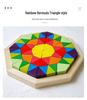 Rainbow Geometric Shape Blocks Puzzle for Early Learning