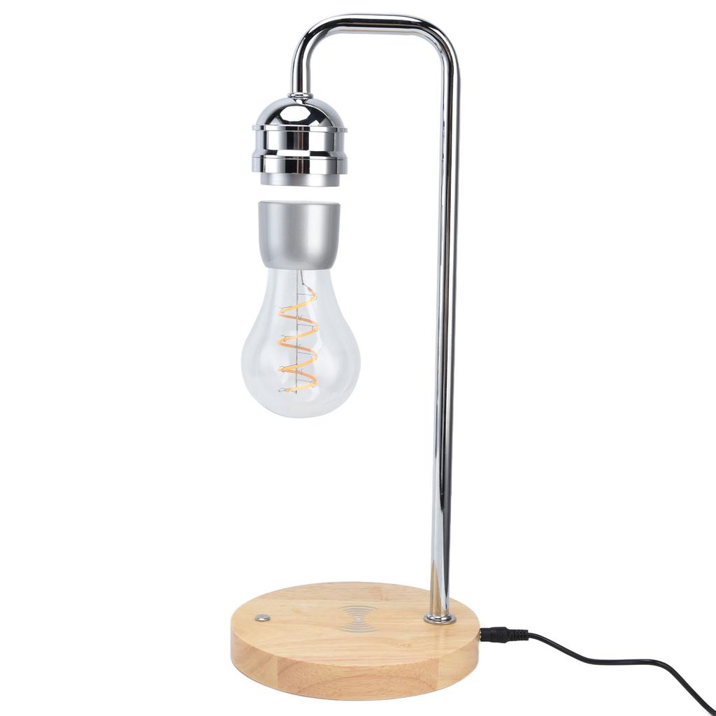 Magnetisch schwebende LED-Glühbirnen Maglev Tisch-Schreibtischlampen mit Holzsockel 100?240 VAU