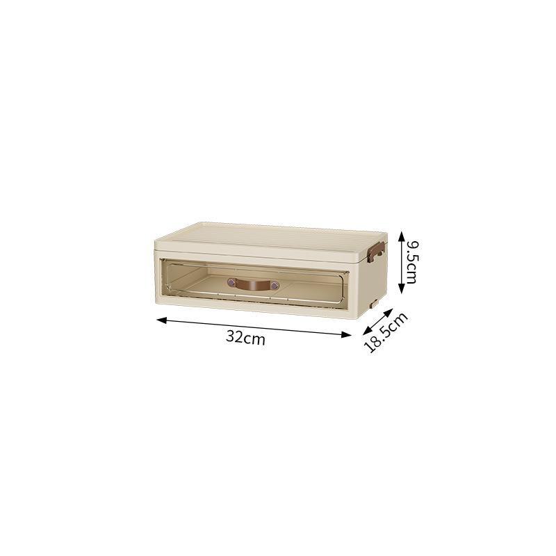 

Настольный многофункциональный пылезащитный шкаф для хранения с ящиками для офисных канцелярских принадлежностей Drawer type [one layer] кремовый