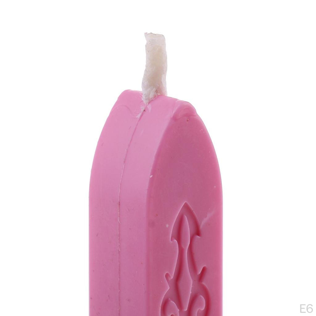 5 Pack Sealing Seal Wax Sticks With Wick For DIY Decorating Envelope Parcels