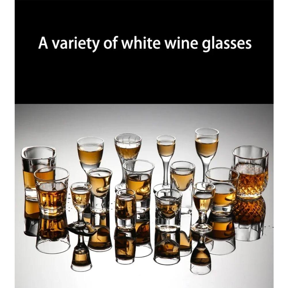 2/6/PCS Crystal Cup Shot Glass Cup Creative Spirits Wine Glass Cup Glasses Party Drinking CharmingThick BottomCup Wine Glass