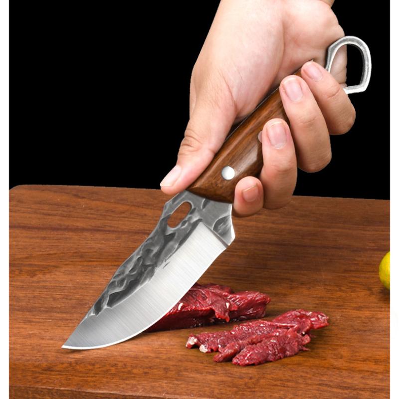 Stainless Steel Deboning Knife Handmade Forged Boning Cutting Knife Meat Cleaver Fish Meat Cut Knives