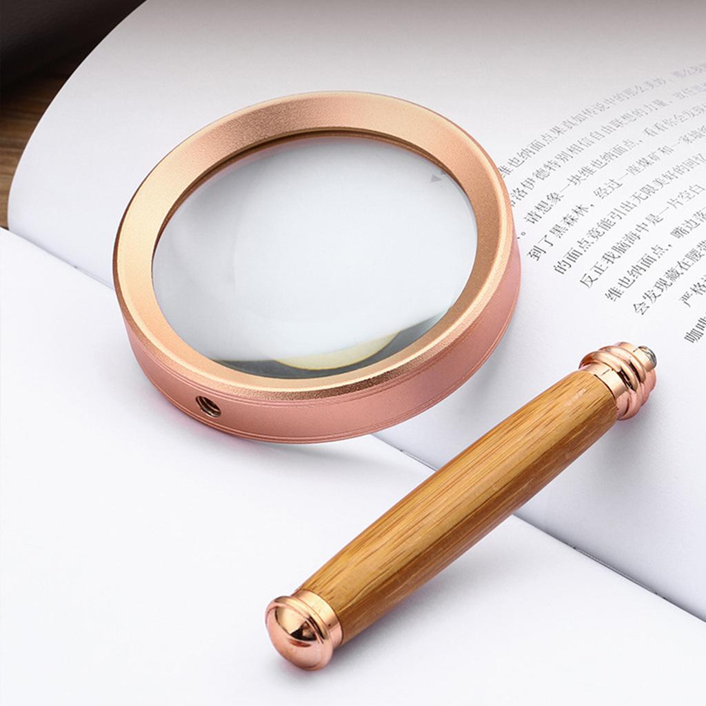 Lente d'ingrandimento portatile leggera con lente in vetro e telaio in alluminio, ideale per compiti precisi, visualizzazione dettagliata ed esame.