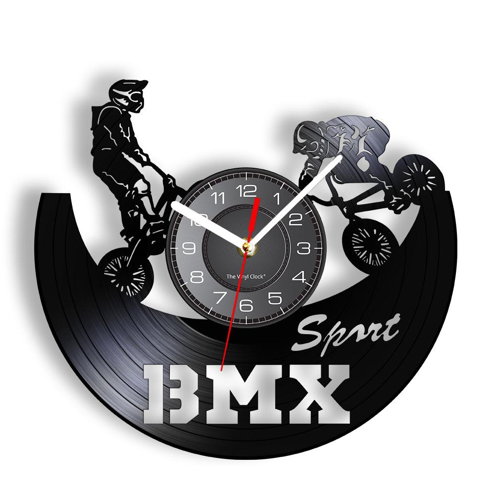 Motorcycle Mountain Rider Extreme Riding Riders Racing BMX Wall Clock Motocross Motorbike Dirt bike Vinyl Record Wall Clock Gift
