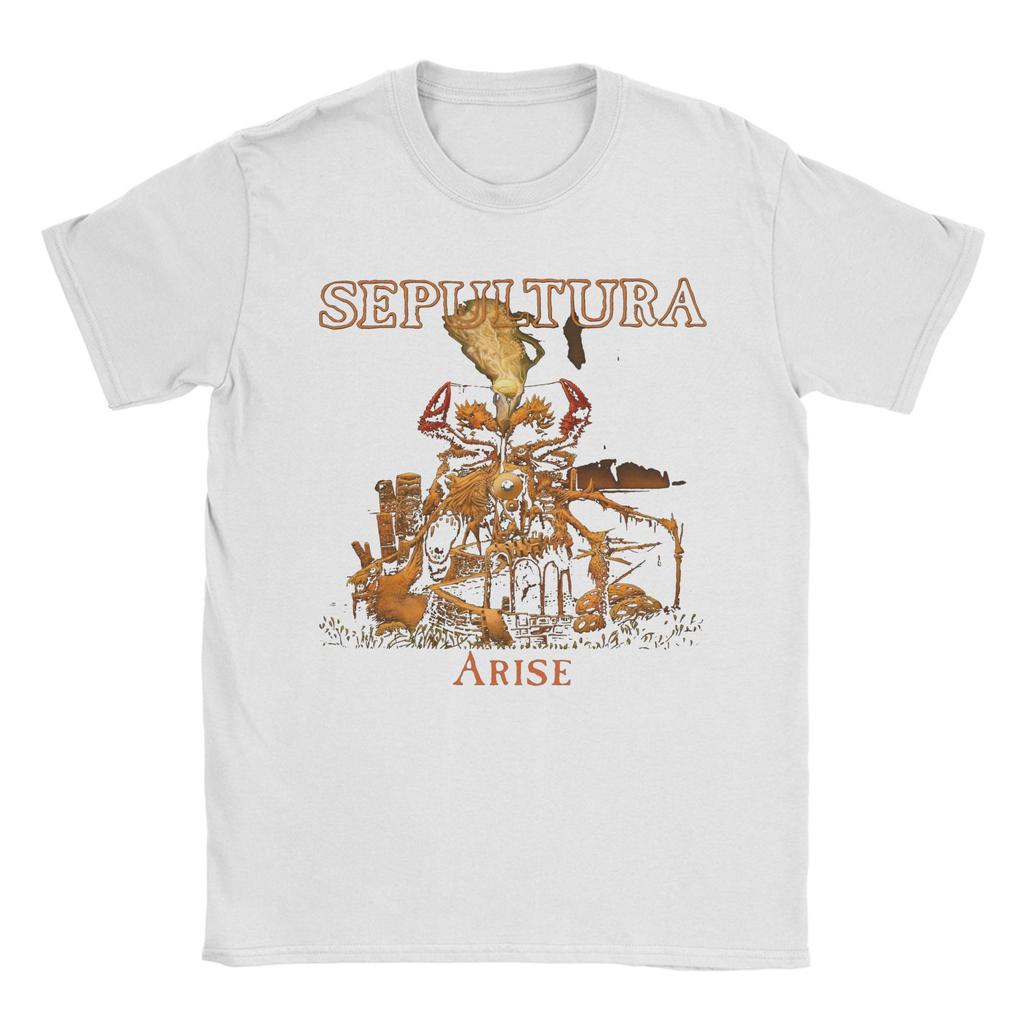 Sepultura T-Shirt for Men  Humor 100% Cotton Tee Shirt Crewneck Short Sleeve T Shirts Plus Size Tops