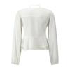 Ribbon Neck Square Double Ruffle Blouse  Gq1sh009f 