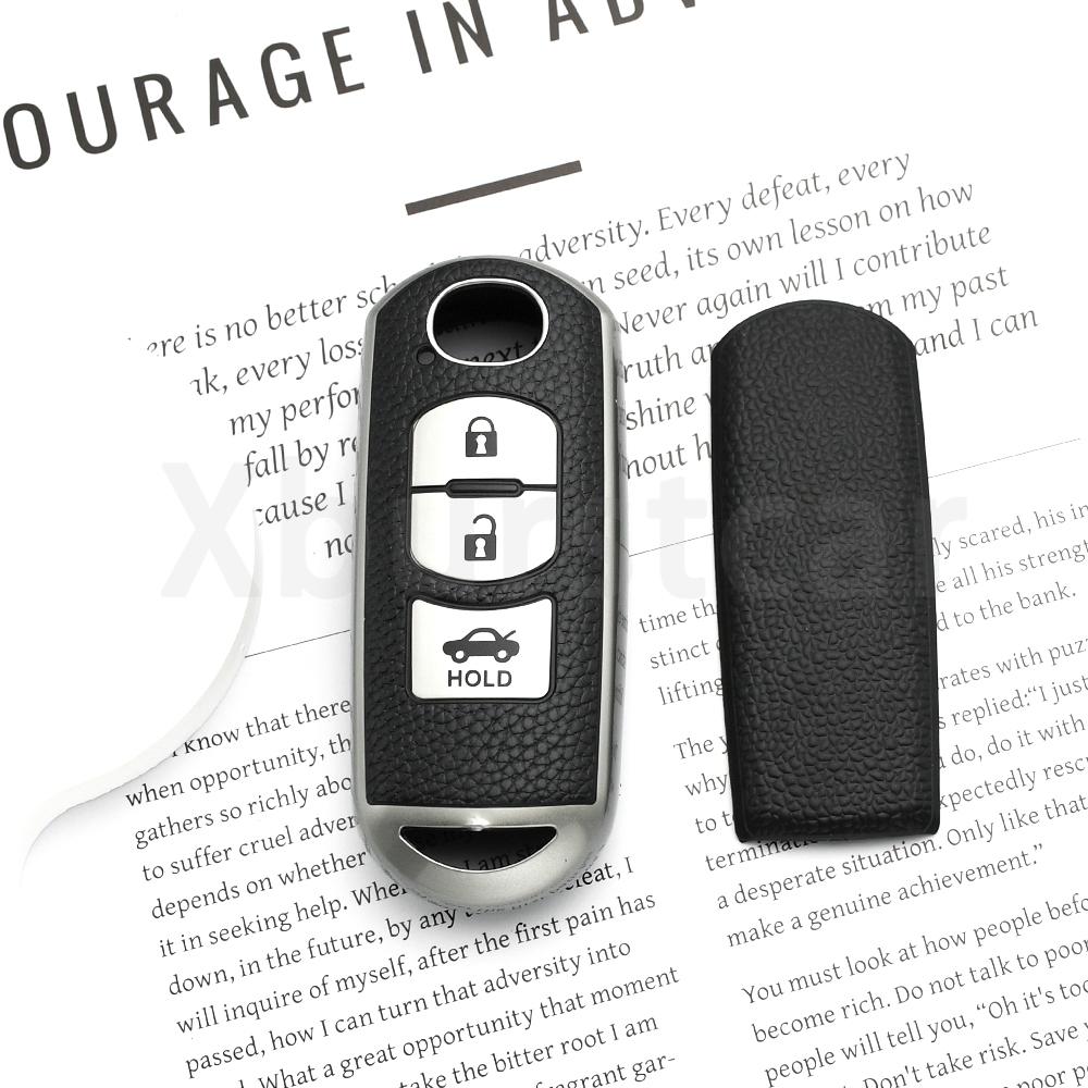 Auto Car Key Case Cover Keyless Keychain Protector For Mazda Cx7 Cx-9 Cx8 Cx-3 Cx3 Cx-5 Cx5 2 3 5 6 Bl Bm Gj Atenza Axela Demio
