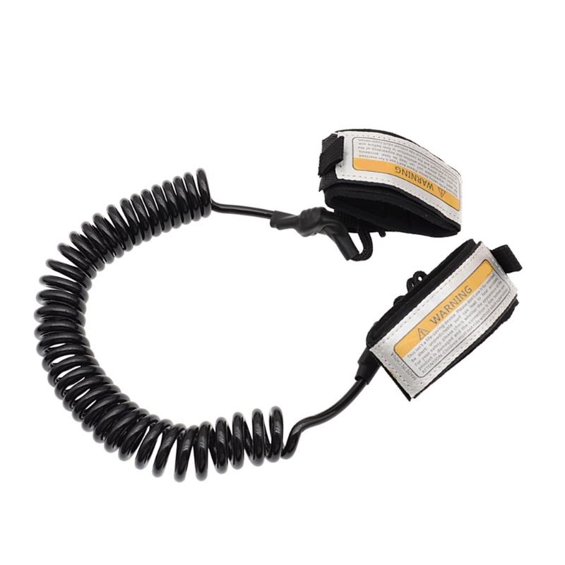 Adjustable Coiled Spring Wrist Strap Scubas Diving Spring Safety Rope Surfboard Wrist Cuffs for Surfboard Surfing 1