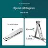 Ultra-Thin Folding Nail Clippers: Convenient Multifunctional Manicure Tool