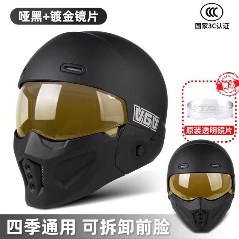 Full Face Motorcycle Helmet DOT Approved ABS Shell Adult Unisex All Season Ride Protection With Bluetooth Slot