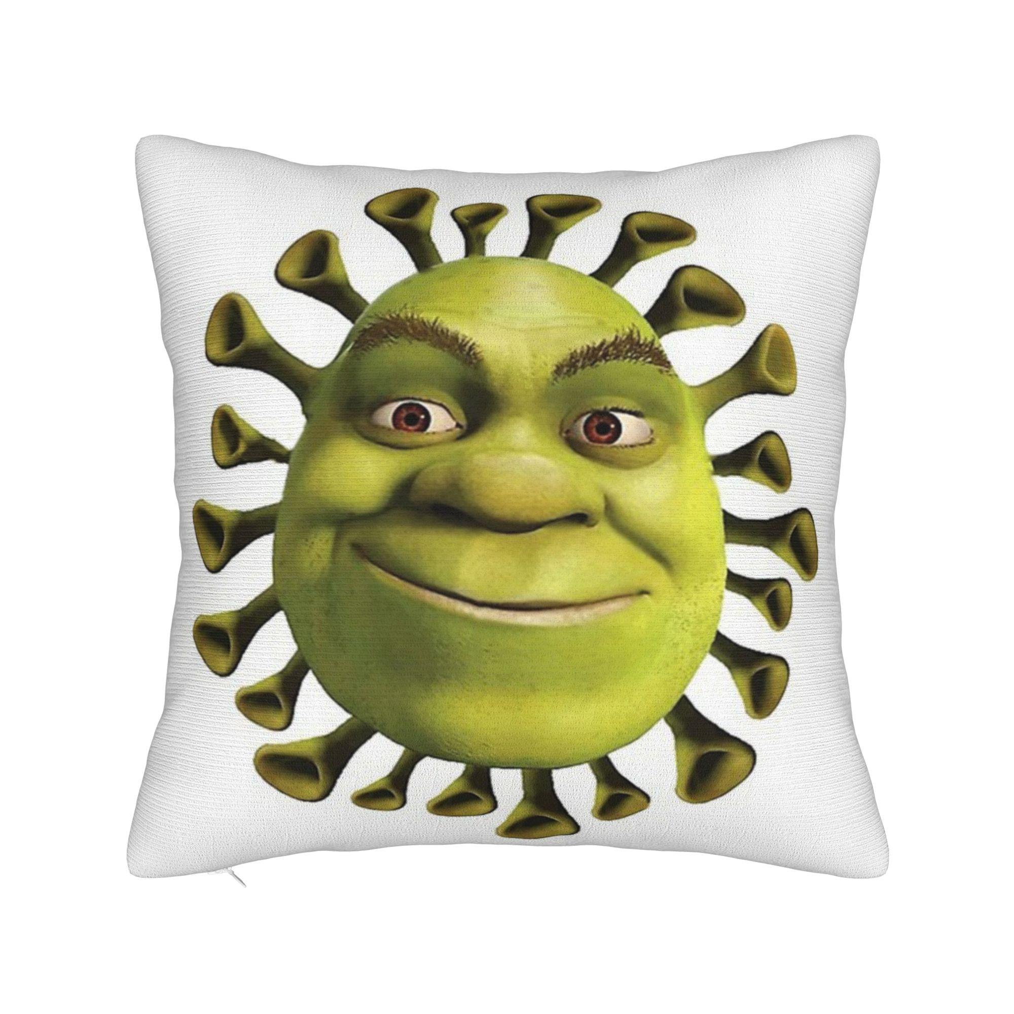 Shrek Meme Grappige Kussensloop Polyester Kussenhoes Decoratie Kussenhoes Home Met Rits 18' 45x45cm