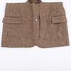 ZAZA Self-made European and American Style Wholesale Women's Clothing, Fashionable Versatile and Elegant Cross-border Herringbone Twill Blazer