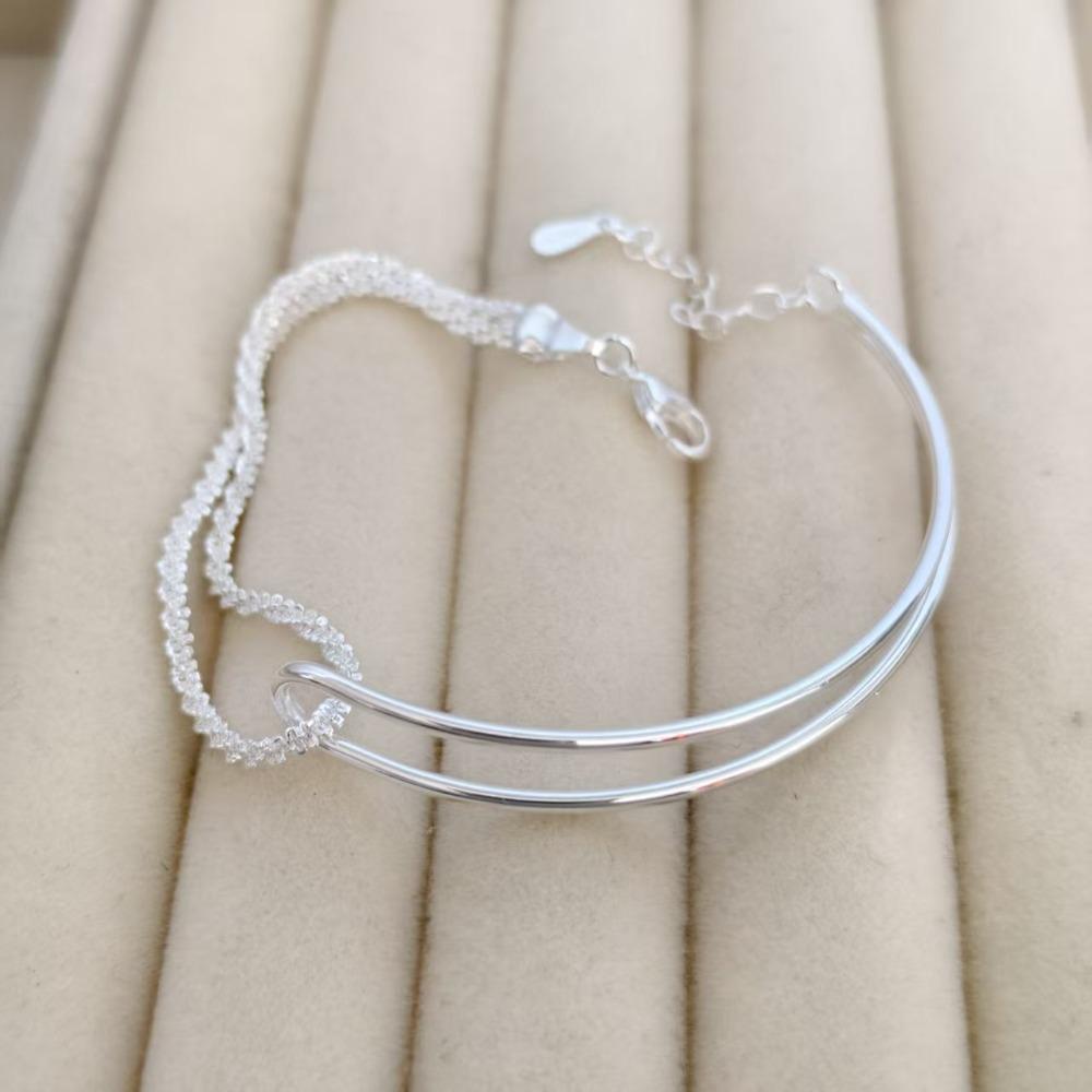 

Women Split Tube Chain Bracelet Unique Design Fashion Hand Jewelry Trendy Accessories