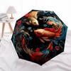 1pc Koi Fish Decor Automatic Umbrella - 8-Rib Durable Frame, Portable Fashion Accessory & Holiday Gift yy251117149