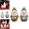 Adorable Plush Christmas Snowman Decoration Cute Stuffed Toy For Kids And Girlfriends