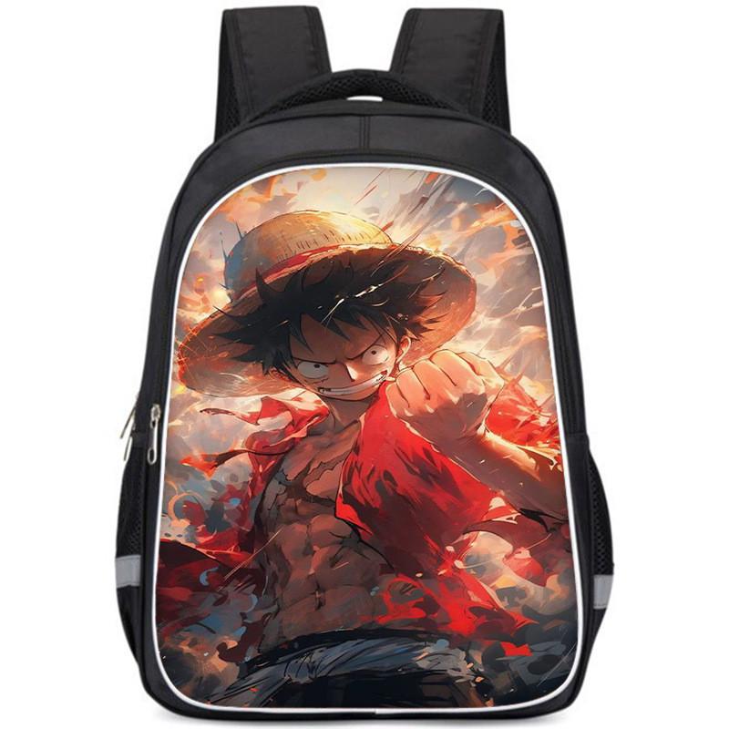 Large Capacity Lightweight Oxford Cloth Backpack For Kids Unisex School Bag