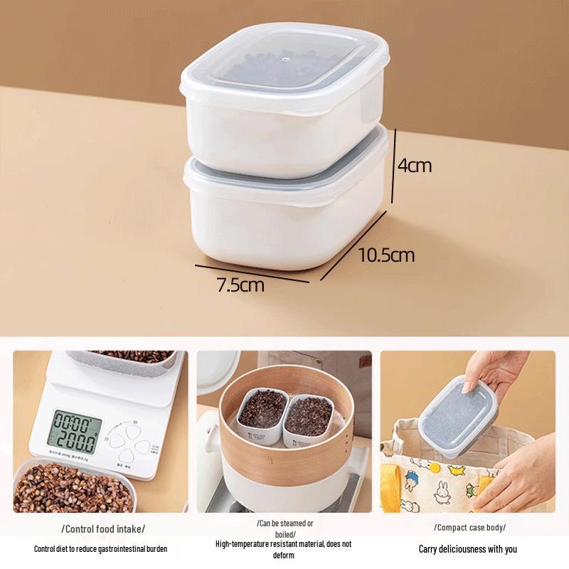 Compact Stackable Refrigerator Dumpling Storage Box Flat Wide 150ml - 2 pack: Holds 5 dumplings