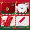 Three-Dimensional Cartoon Christmas Stockings with Decorative Pockets.