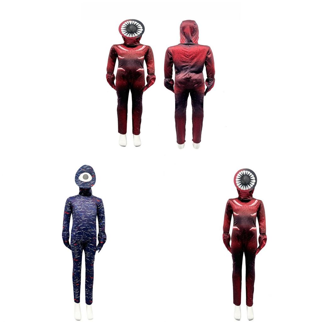 Roblox Doors Seek And Figure Cosplay Suit With Oneeyed Or Big Mouth Design For Teens And Children