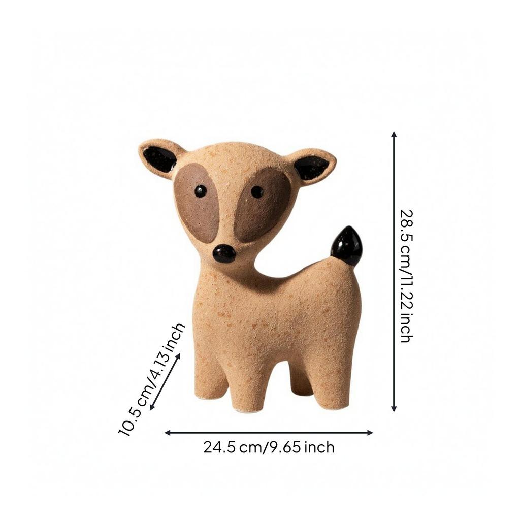 Resin Figurine Decorative Feline Sculpture Indoor for Living Room