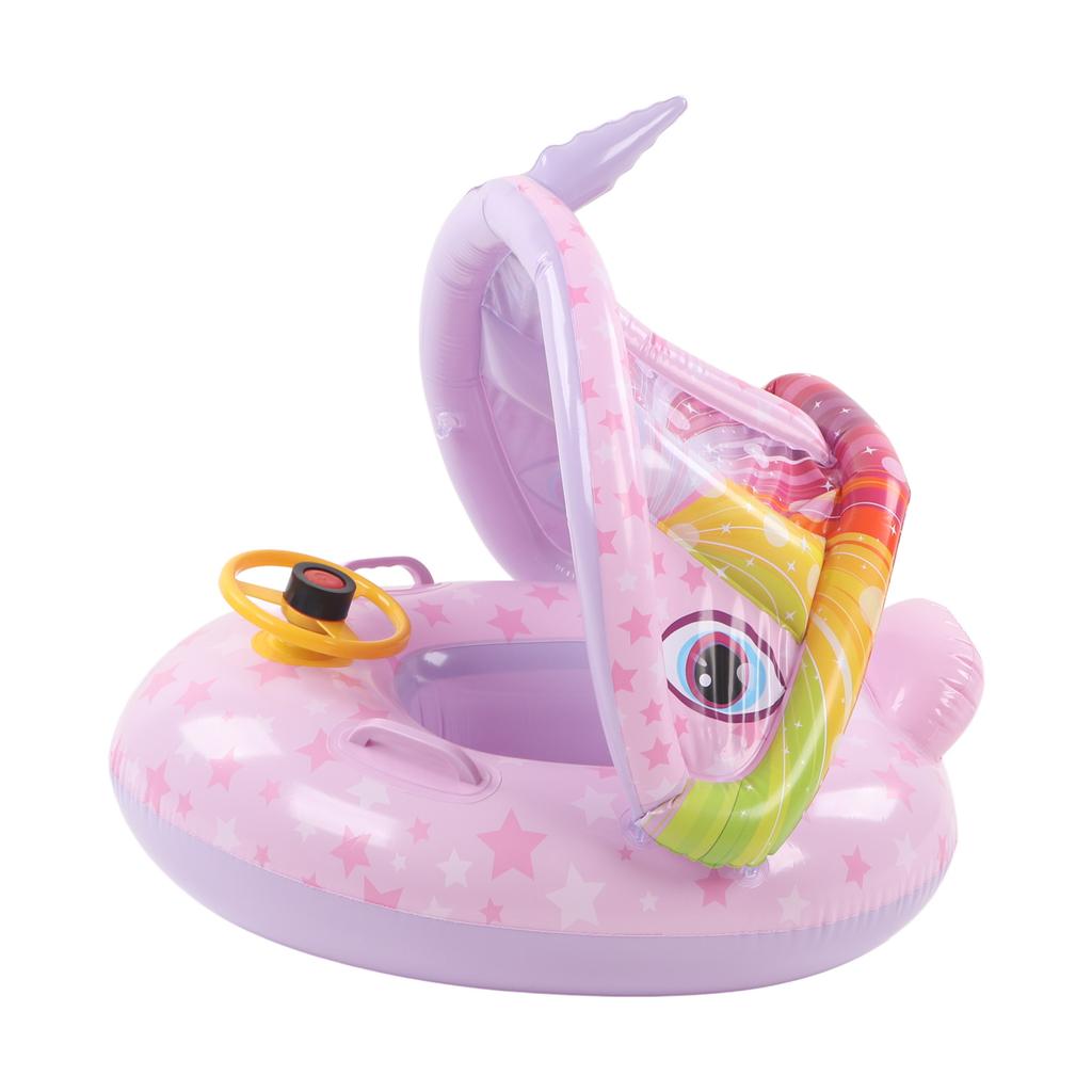 Aufblasbarer Babyschwimmring Cartoon-Form Doppelgriff Aufblasbarer Babyschwimmring für Kleinkinder Kinder