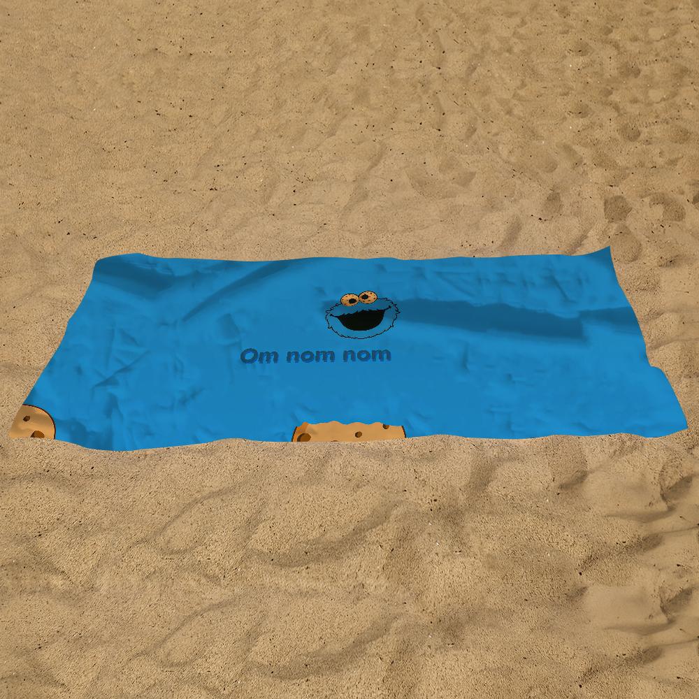 Cartoon C-Cookie M-Monster Towel Gift For Travel Gym Sauna Travel Spa Shower Camping Quick Dry Sports Beach Towels Soft Pool