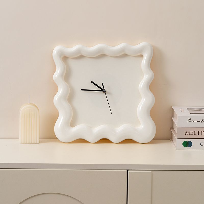 Einfache Wohnzimmer Dekorationsmalerei Uhr Esszimmer Wanduhr Keksform Tischuhr Uhr Heimdekoration