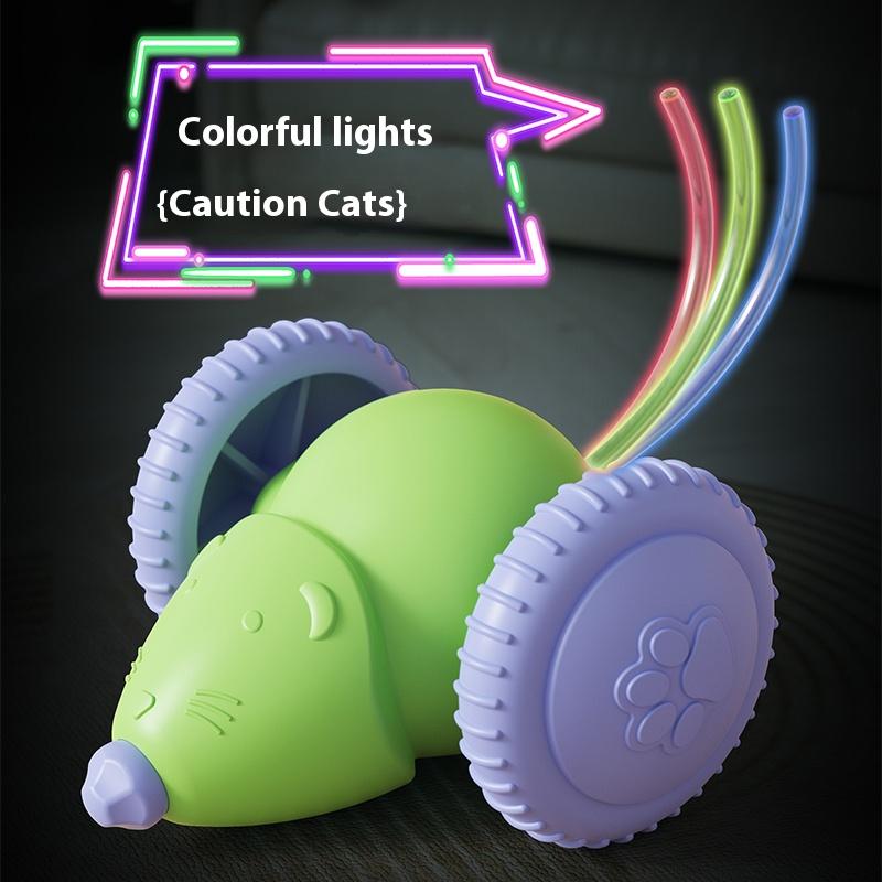 Electric Mouse Car Pet toys Interactive Cat Toy Rechargeable Automatic Teaser with Intelligent Obstacle Avoidance Pet Products