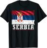 Serbia Serbian Flag Patriotic Gifts T Shirt High Quality Cotton Large Sizes Breathable Top Loose Casual Tshirt S3XL