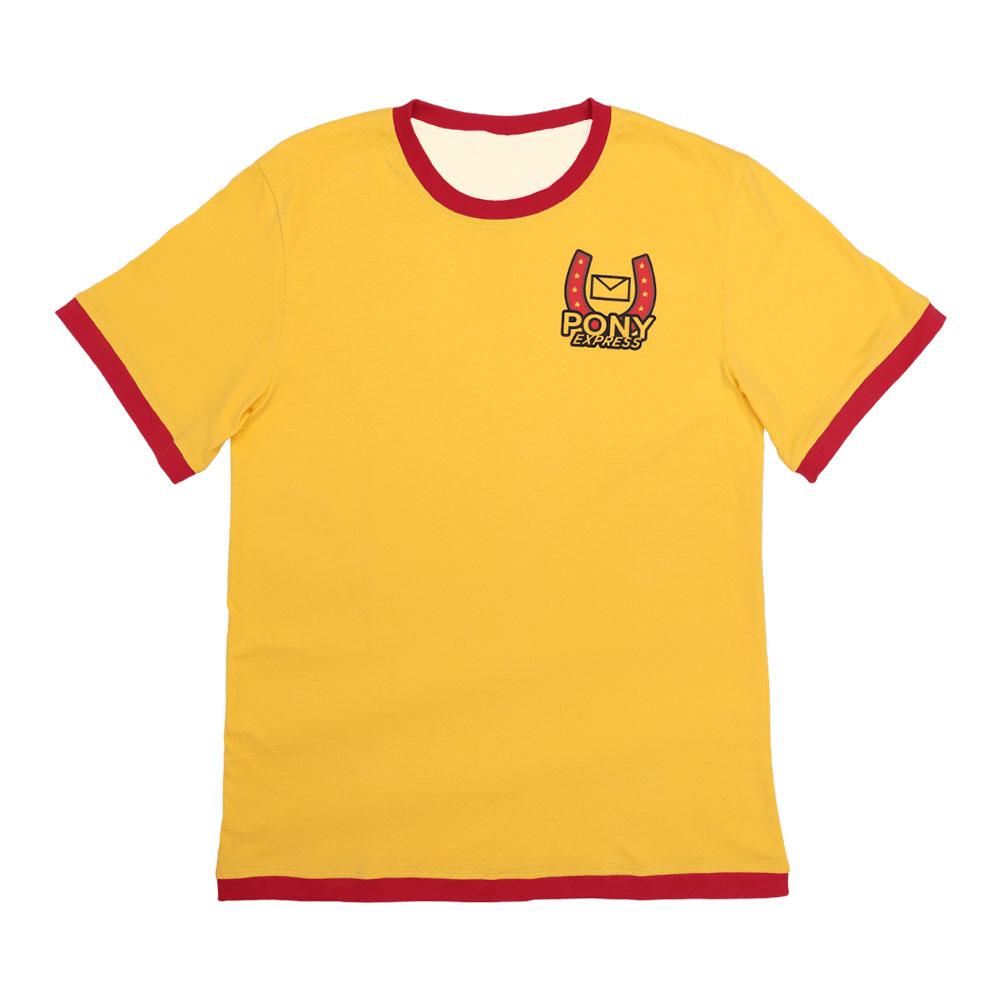 

MOUTHWASHING Pony Express Ringer T-shirt O-neck Loose Short Sleeve Tshirts Unisex Streetwear Cosplay 3D Printing Clothing S