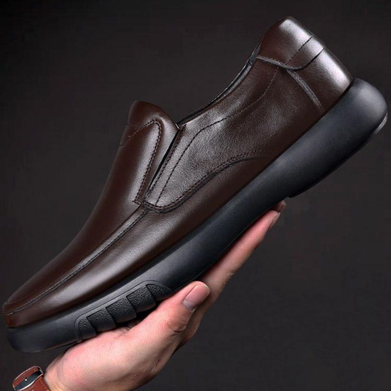 Pánské boty Ležérní značka léto Pánské mokasíny z pravé kůže Pohodlné nazouvací boty