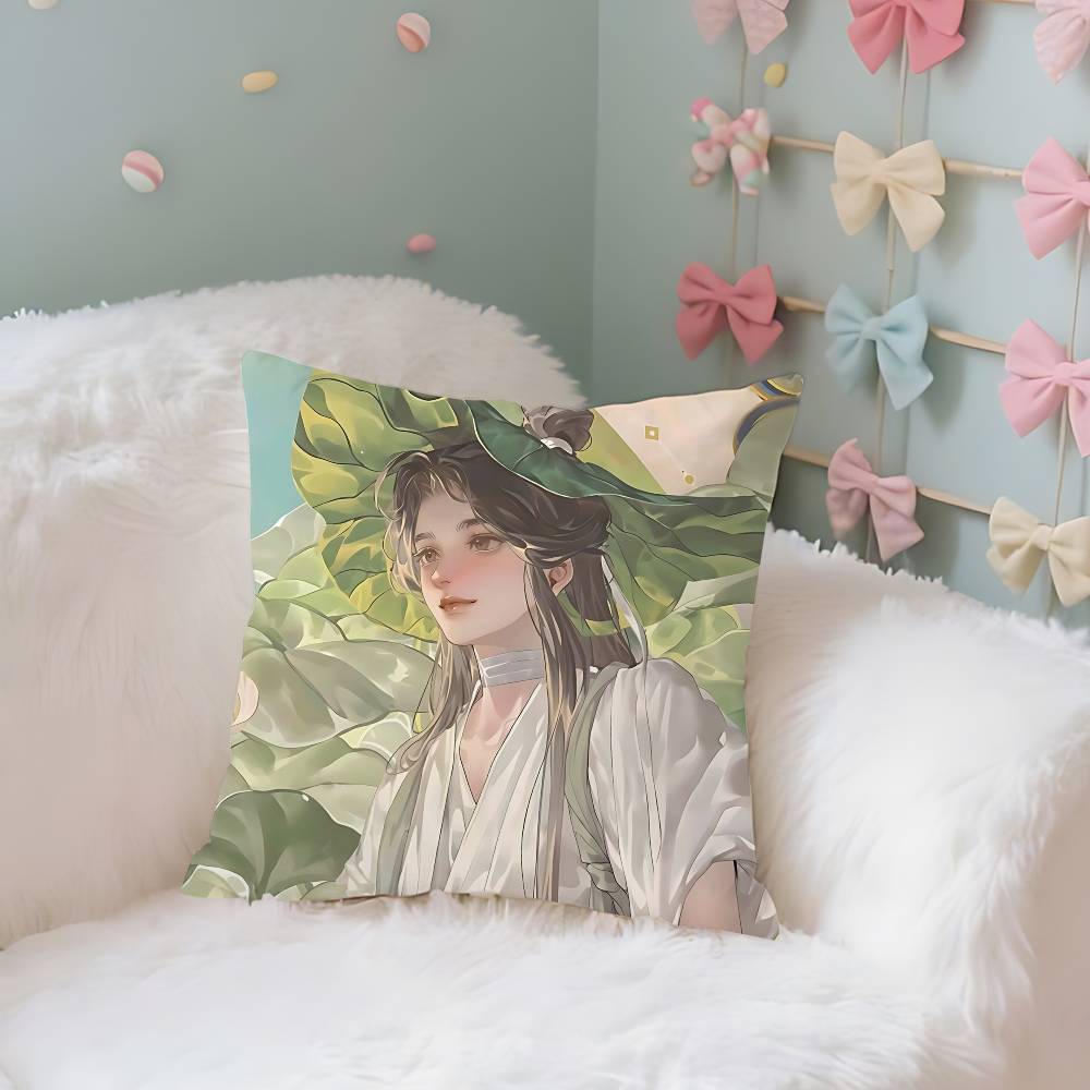 

Heaven Officials Blessing Case Plush Fabric Soft Pillowcase Double Sided Print Cushion Cover Household Gifts 40x40CM(16x16in)