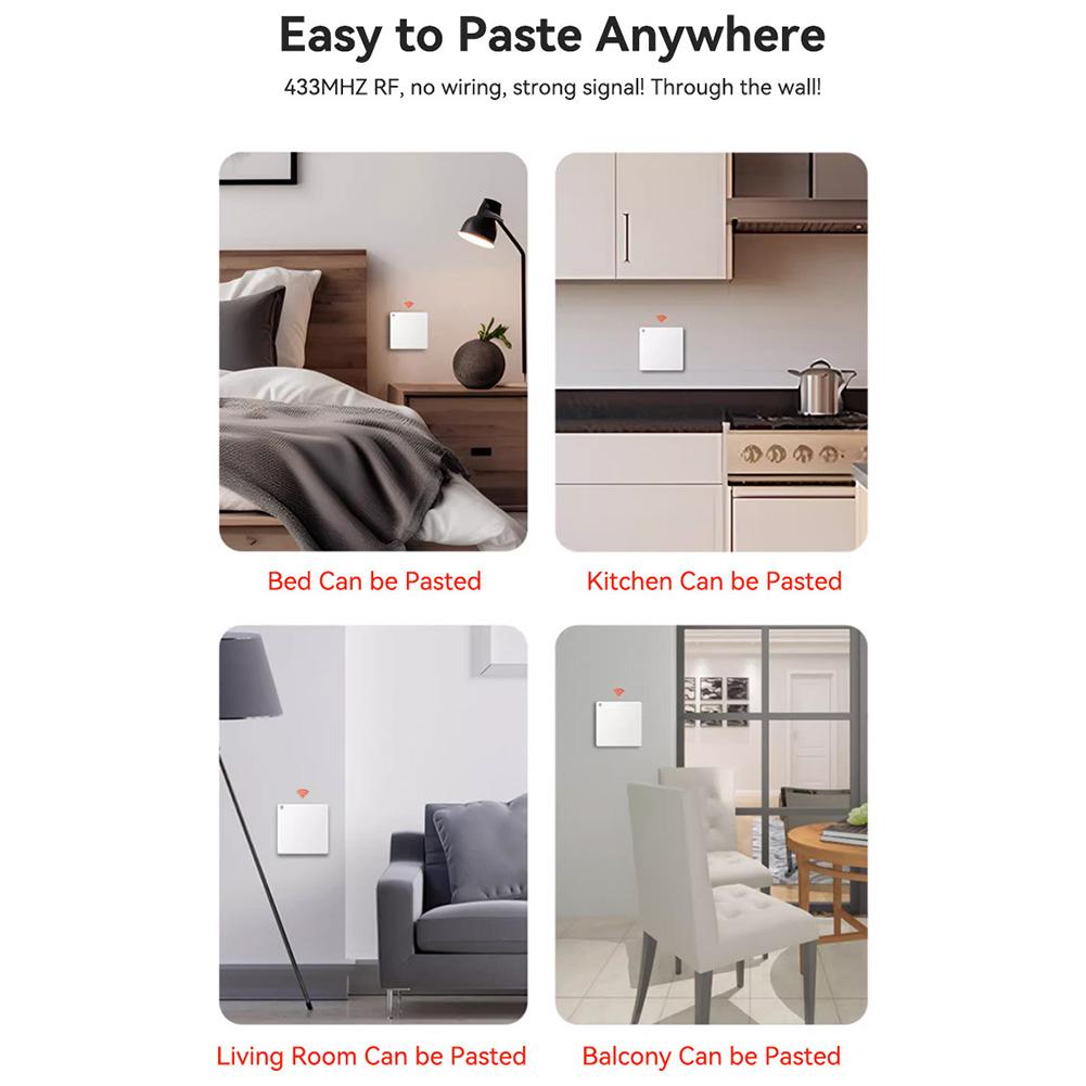 Wifi Remote Control Switch Voice Control Module WiFi RF433 Smart Switch Custom Schedules Scenes No Hub Required China Mainland