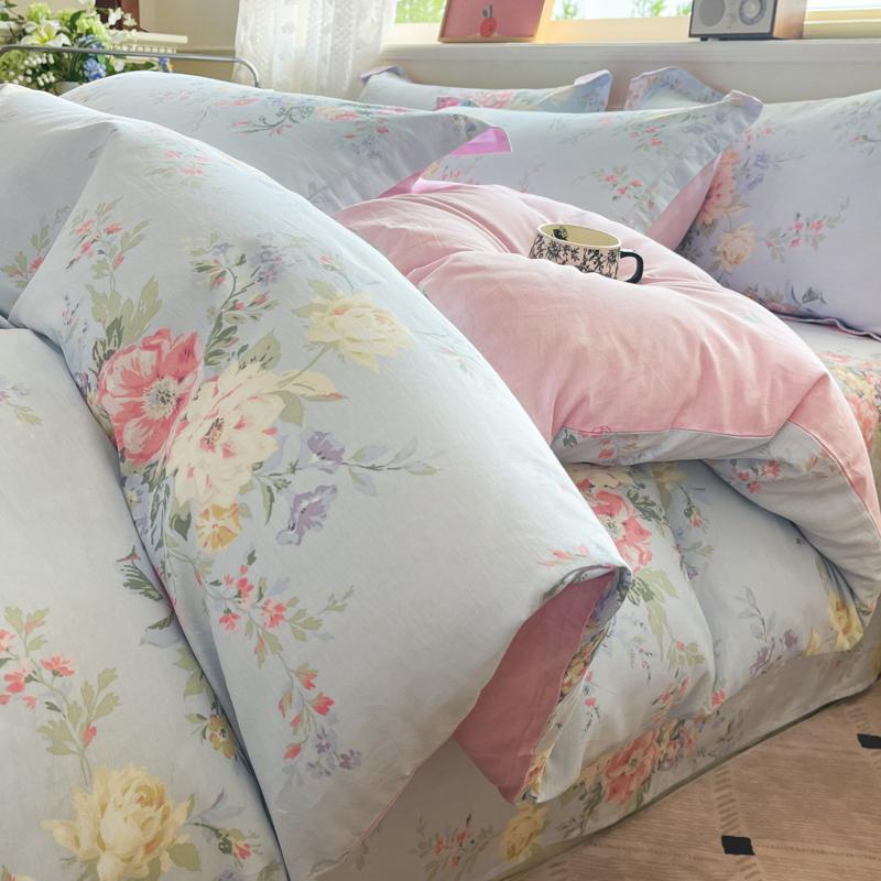 

100% Cotton Duvet Cover Set 3pcs - Bedding Set (1 Duvet Cover 2 Pillowcases), Hypoallergenic, Comfort Suitable for All Seasons 135x200cm(53x79 in)