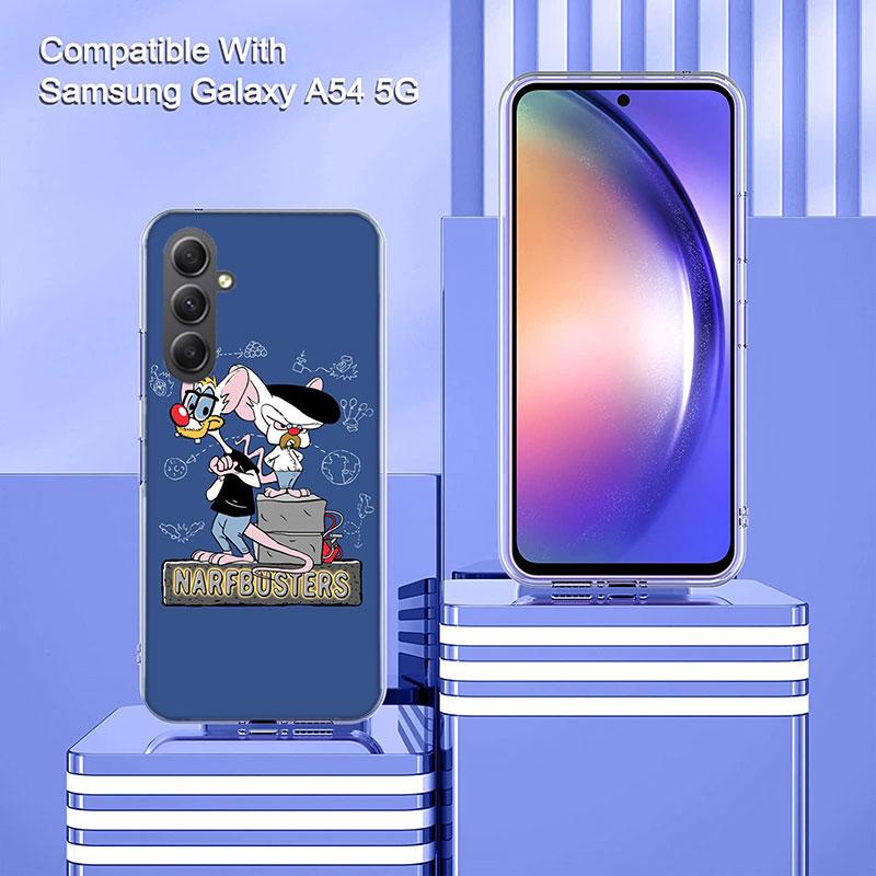 Pinky Anime and the Brain Case For Phone Samsung Galaxy A12 A22 A32 A52 A52S A13 A23 A33 A53 A14 A24 A34 A54 5G A73 A42 A9 A8 A7