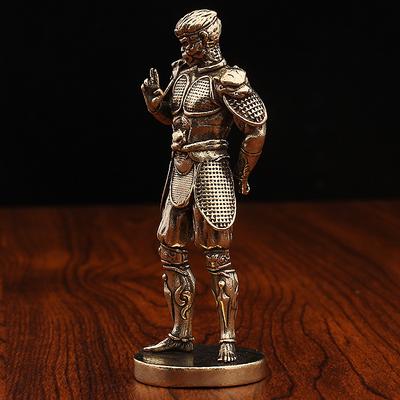 Black Myth Wukong Großer Weiser Rückkehr Animationsmodell Tide Play Spiel Sun Wukong Figur Kleine Bronze Metallhandwerke