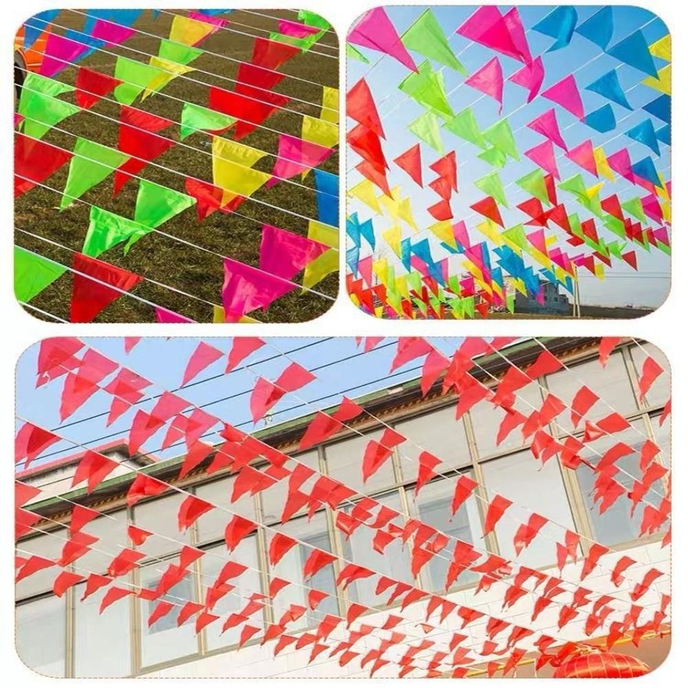 5.12 x 7.09in Pennant Banner Multicolor Banner Rope Hanging Banner Decoration Party Decoration